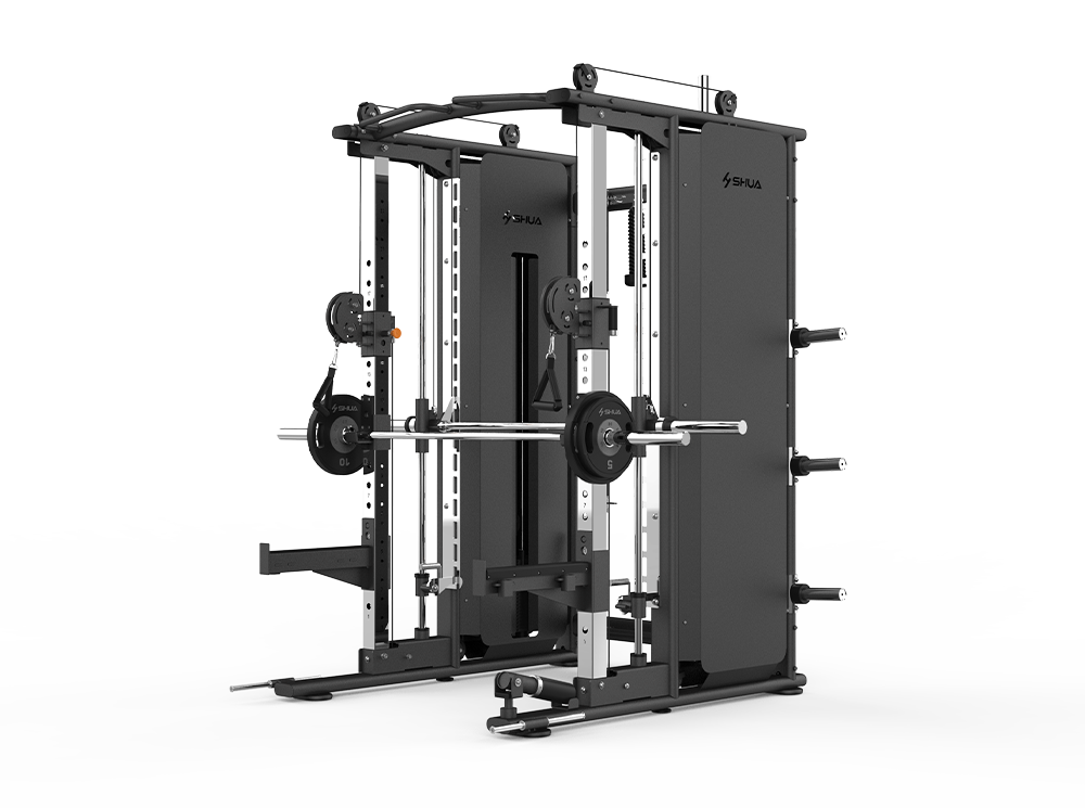 Shua 68 Smith erőkeret / dupla állítható csigás torony - Fitness-Index